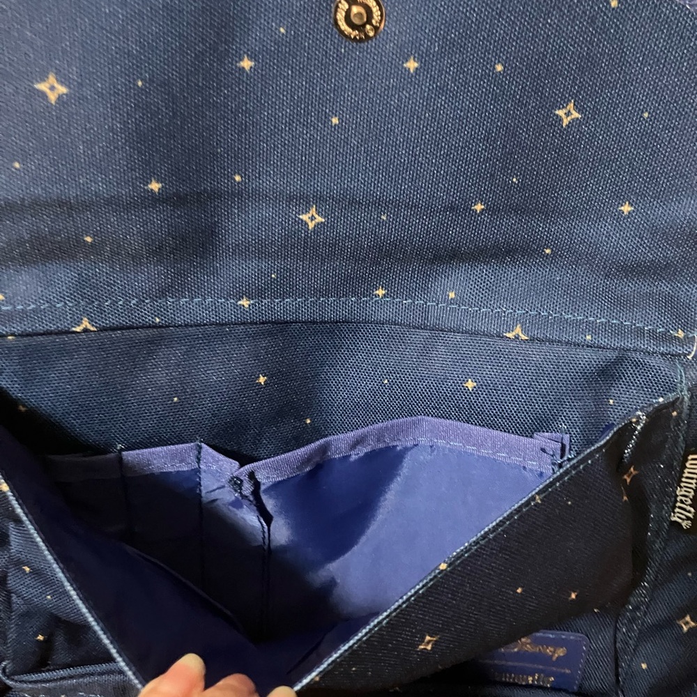 Disney Peter Pan loungefly Blue and Gold Backpack - Picture 9 of 10